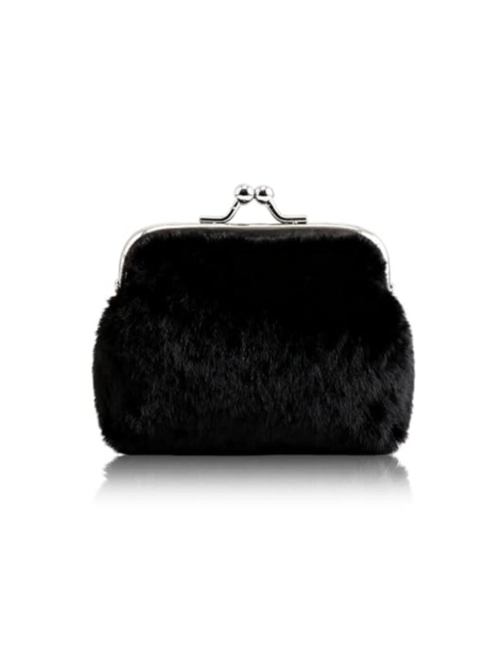 Plush Coin Purse Mini Fluffy Zipper Pouch Small Change Wallet for Women Girls